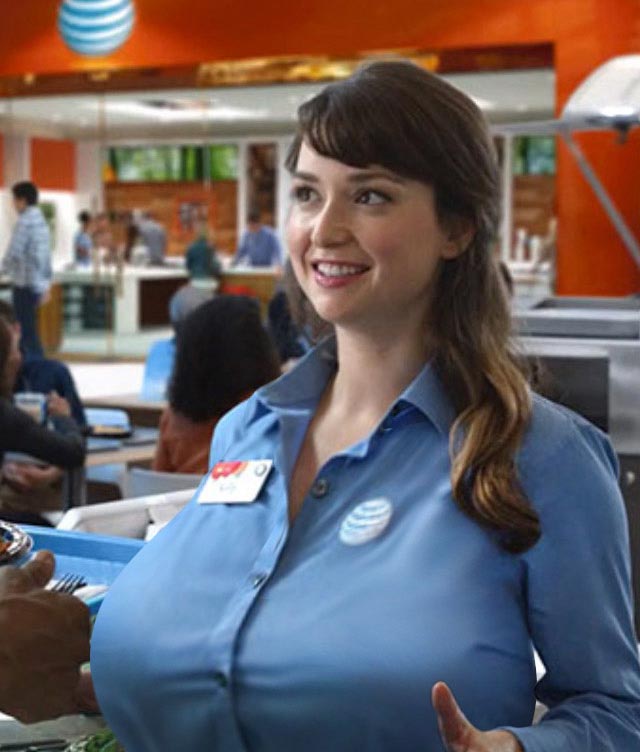 Milana Vayntrub "Lily" from the AT&T commercials got some rea...