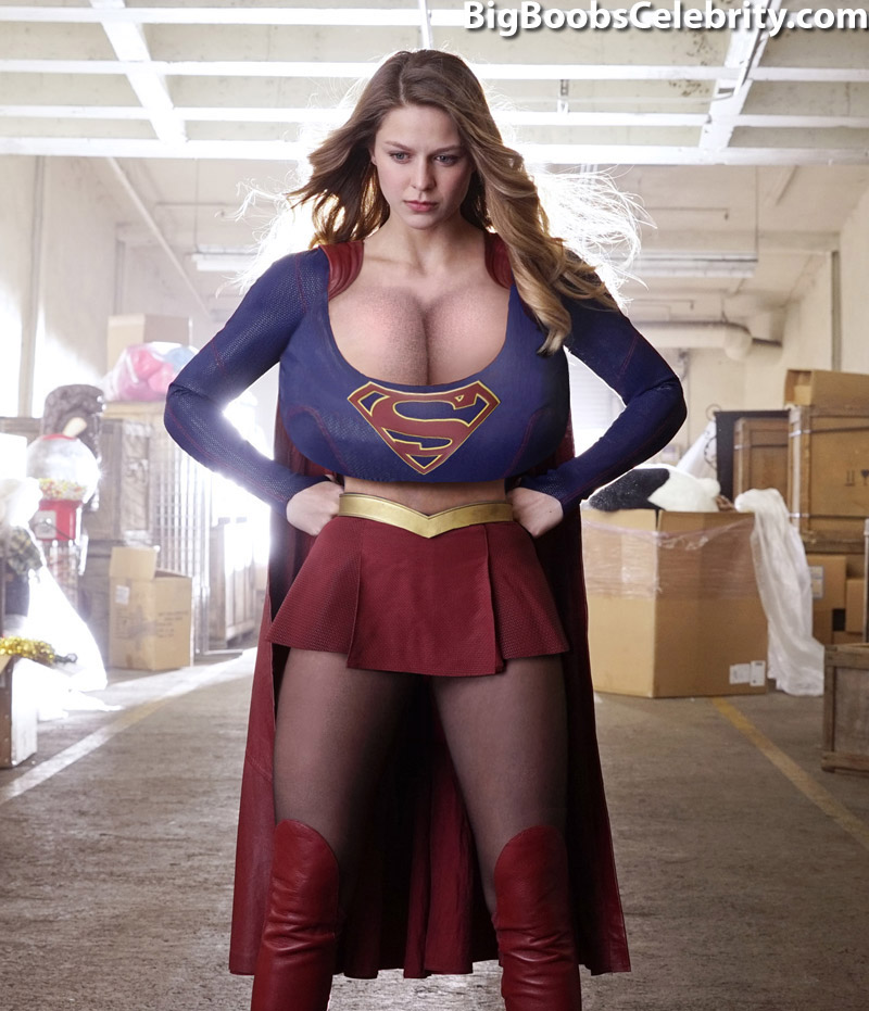 Supergirl Melissa Benoist Huge Tits Big Boobs Celebrities