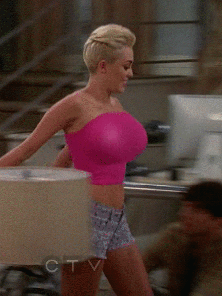 Animated Celebrity Fakes Miley Cyrus Porn - Crazy singer Miley Cyrus got huge boobs â€“ Big Boobs Celebrities
