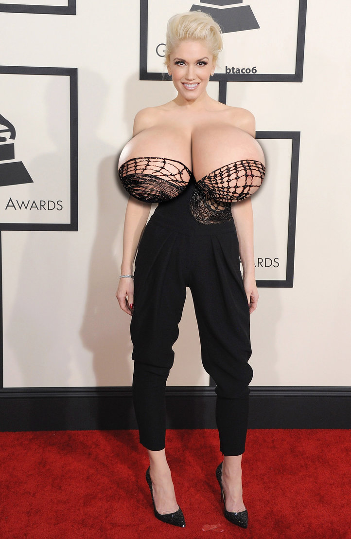 Gwen Stefani huge massive tits morphs – Big Boobs Celebrities