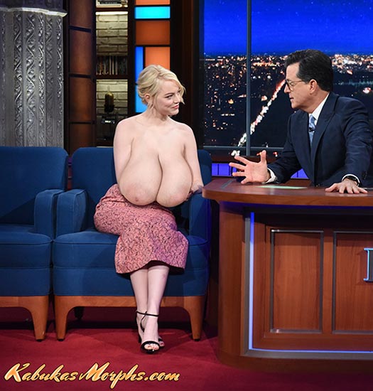 525px x 550px - Emma Stone Exposing Her Big Huge Tits â€“ Big Boobs Celebrities