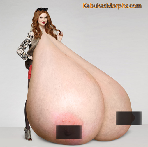redhead actress Karen Gillan with giant tits â€“ Big Boobs Celebrities