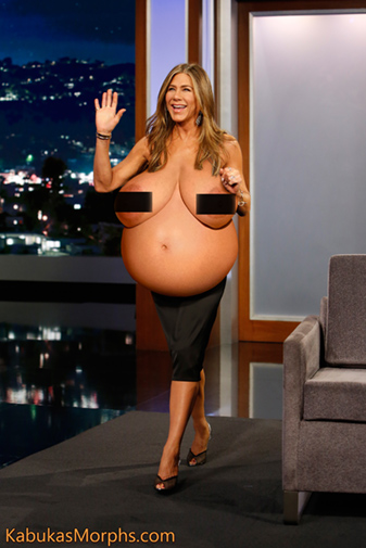 Jennifer Aniston Tits Porn - Jennifer Aniston with giant tits on the streets â€“ Big Boobs Celebrities
