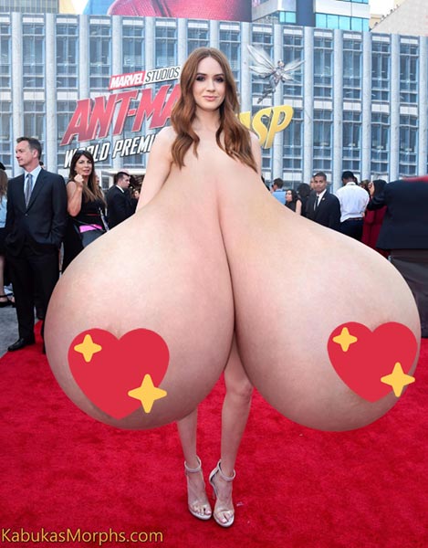 Karen Gillan goes around exposing her huge massive tits â€“ Big Boobs  Celebrities